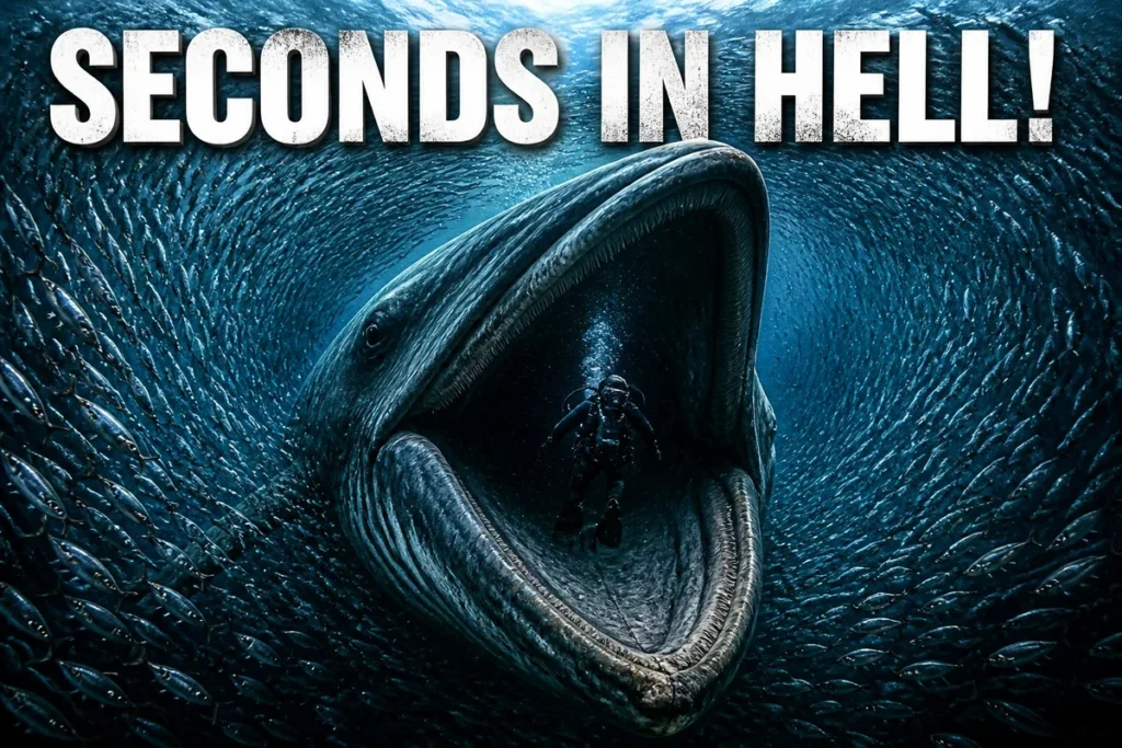 Trapped in the Deep: 1.8 Seconds Inside a Whale’s Mouth and the Terror That Followed!
