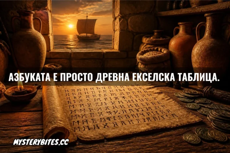 Азбуката е просто древна Екселска таблица.