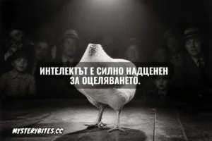 Интелектът е силно надценен за оцеляването.