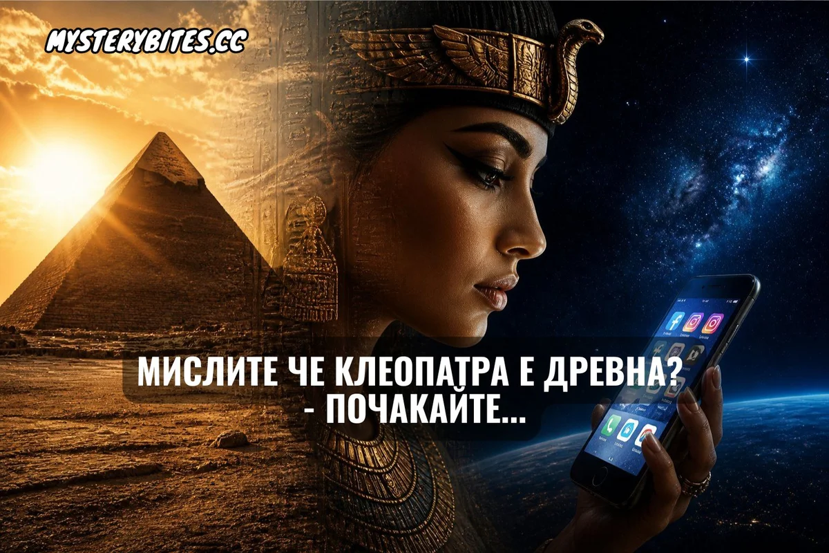 Мислите че Клеопатра е древна - почакайте...