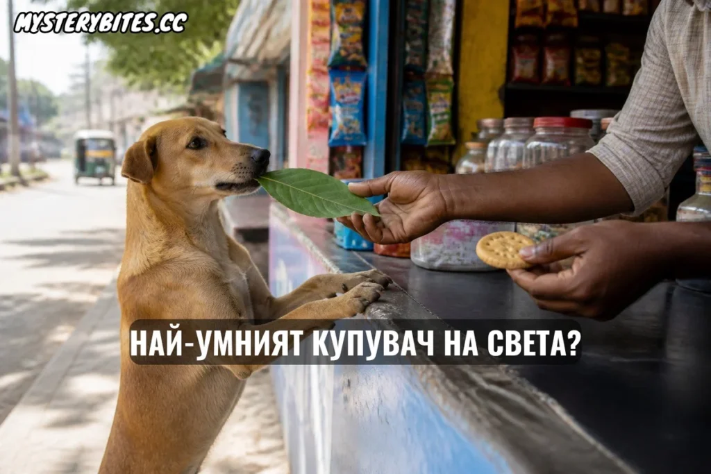 Какво ще направите, ако на опашката пред вас в магазина се нареди куче... и извади „пари“, за да си плати?