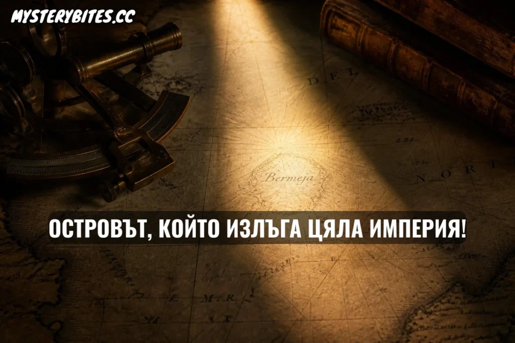 В продължение на три века фантомният остров Бермеха стои гордо на официалните карти на Кралското адмиралтейство, но когато капитан след капитан пристига на мястото, намира единствено безкрайна празна вода. Дали става дума за най-голямата географска измама в историята, масова халюцинация на елитни офицери или за нещо много по-злокобно, което науката отказва да признае?