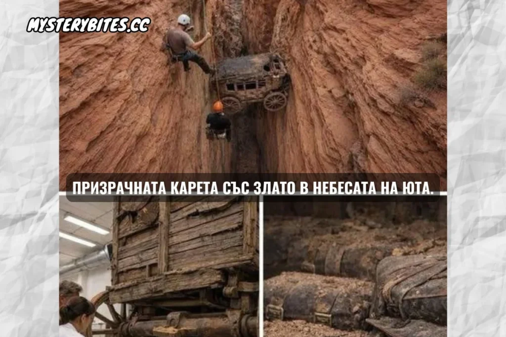 Призрачната карета със злато в небесата на Юта.