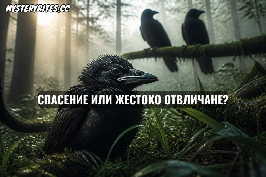 Мислите си, че извършвате добро дело, но всъщност извършвате отвличане? Защо „милосърдието“ към падналите бебета гарвани е най-голямата ни грешка?
