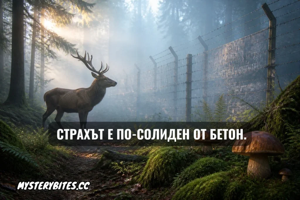 Страхът е по-солиден от бетон.