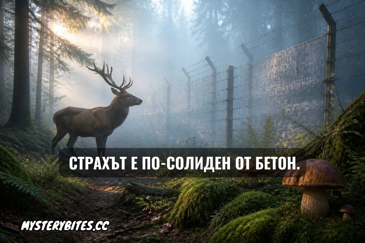 Страхът е по-солиден от бетон.