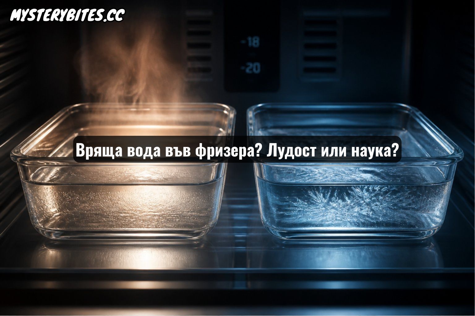 Вряща вода във фризера? Лудост или наука?