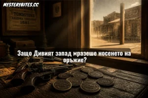 Холивуд ни продаде красива илюзия за беззаконен рай, в който всеки спор се решава от бързия спусък. Но истината е шокираща за модерния ум: легендарни градове като Тъмбстоун и Додж Сити са налагали мерки за сигурност, които днес биха изглеждали абсурдно строги. Пристигаш в града и първата ти работа е да предадеш револвера си на шерифа срещу метален жетон – точно както оставяш палтото си на гардероб. Дори емблематичната престрелка при О.К. Корал избухва не за чест или заграбено злато, а защото група каубои нагло нарушават градския указ за контрол на оръжията.