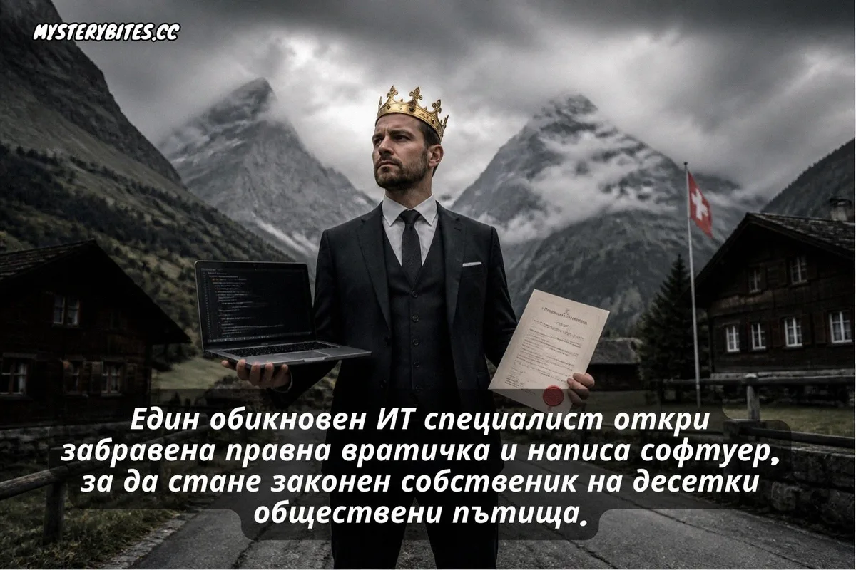 Един обикновен ИТ специалист откри забравена правна вратичка и написа софтуер, за да стане законен собственик на десетки обществени пътища.
