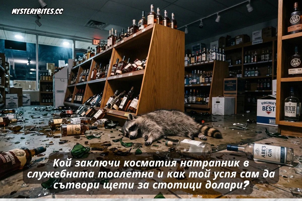 Кой заключи косматия натрапник в служебната тоалетна и как той успя сам да сътвори щети за стотици долари?