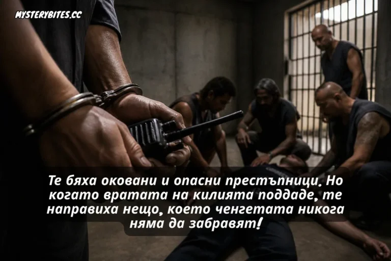 Те бяха оковани и опасни престъпници. Но когато вратата на килията поддаде, те направиха нещо, което ченгетата никога няма да забравят!