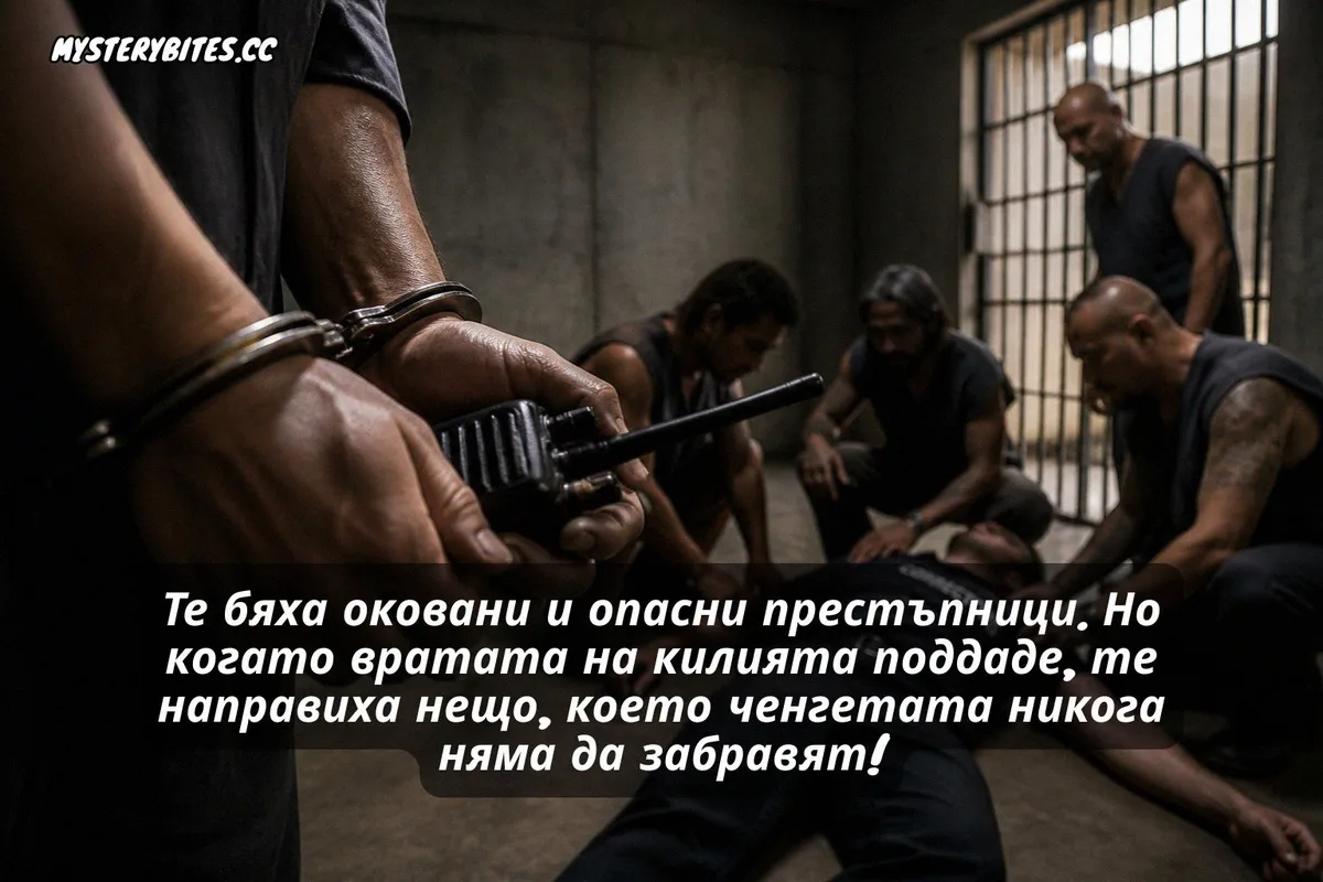 Те бяха оковани и опасни престъпници. Но когато вратата на килията поддаде, те направиха нещо, което ченгетата никога няма да забравят!